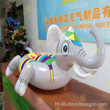 most popular lovely white elephant inflatable floating row for kids